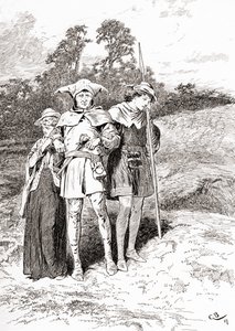 Una scena dal dramma di William Shakespeare Come vi piace, Atto II, Scena 4 da Gordon Frederick Browne